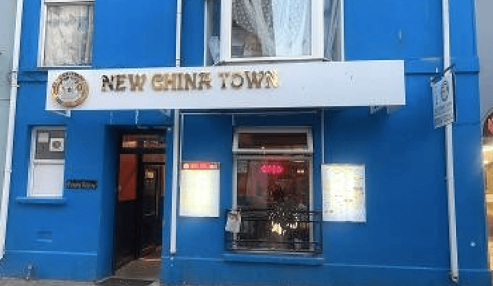 china town Tenby sign