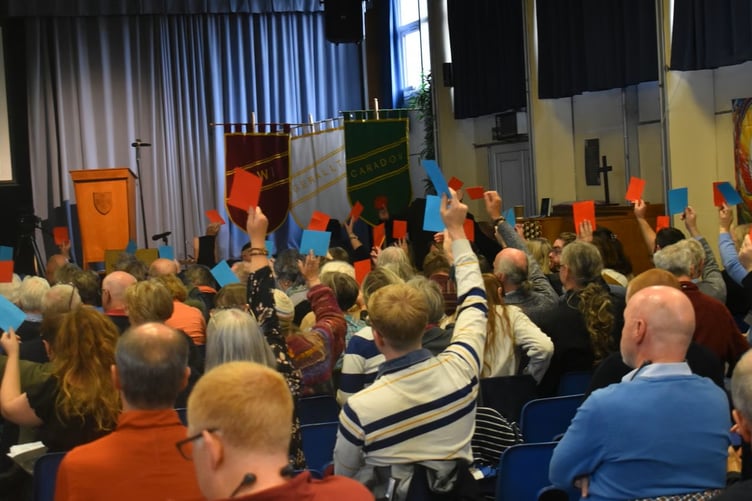 A vote at last year's conference