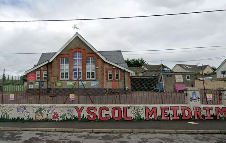 Ysgol Meidrim, which is under threat of closure (Google Maps and free for use for wire partners)