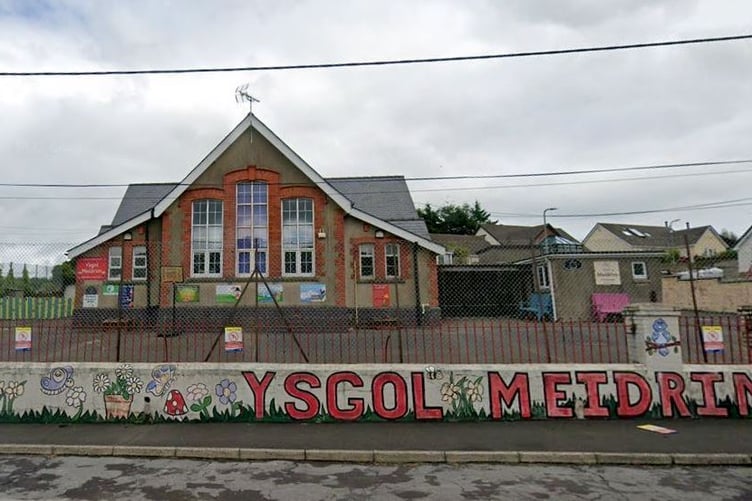 Ysgol Meidrim, which is under threat of closure (Google Maps and free for use for wire partners)