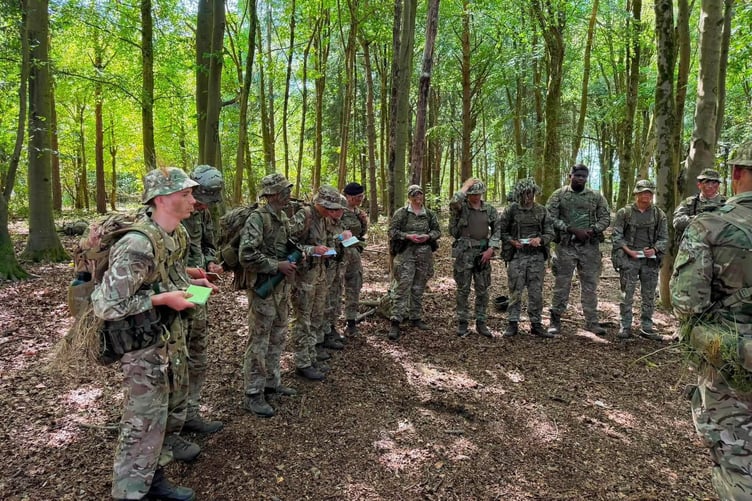 Milford Haven Royal Marines Cadets during the Alpha Company Summer Camp