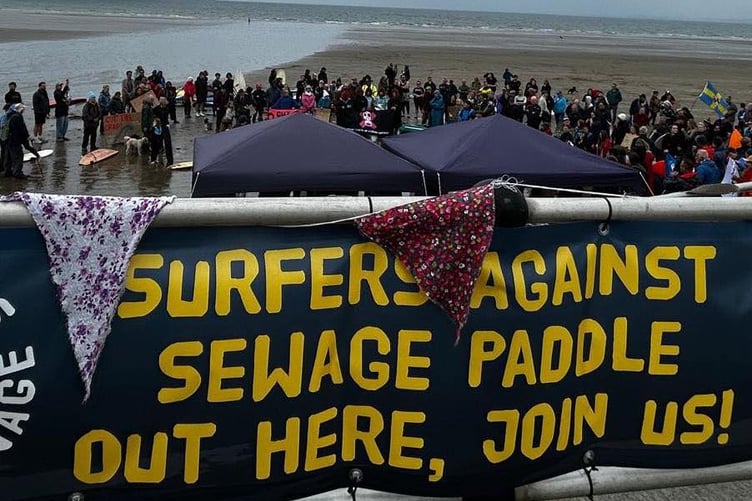 The Paddle Out Protest at Broad Haven Beach, May 2026