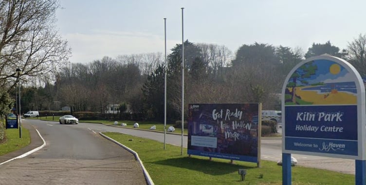 Entrance to Kiln Park, Tenby Marsh Road