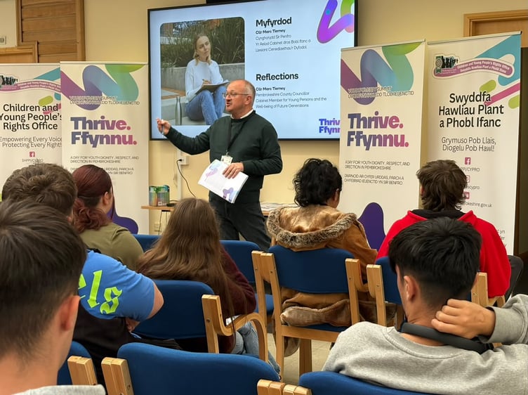 Reflections with Marc Tierney at Thrive. Ffynnu
