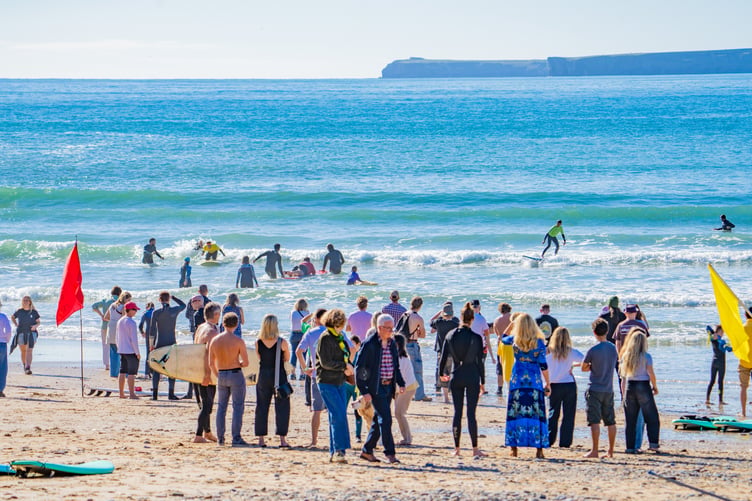 The Manorbier Inclusive Tag-Team Shootout brought together surfers of all ages and abilities for a celebration of Pembrokeshire’s surfing community