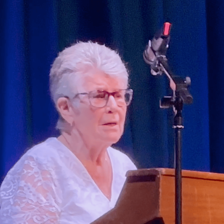 Anne Elms seemed surprised and overwhelmed at being nominated for a Tenby Observer Community Kindness Award.
