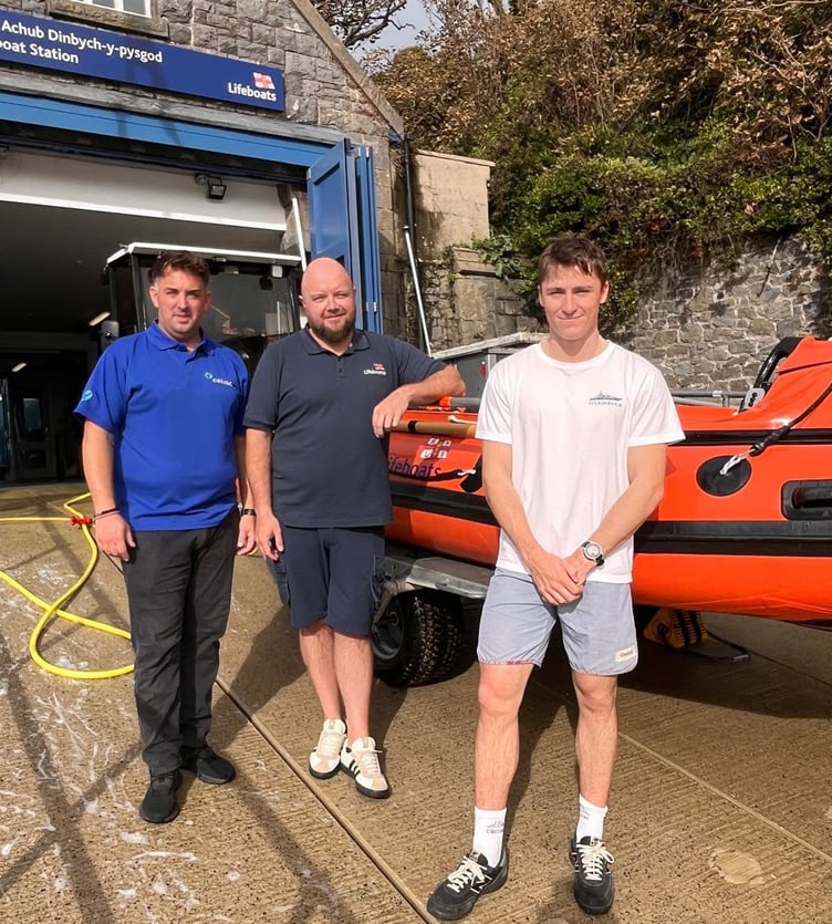 Tenby also gained a new inshore lifeboat helm and a navigator this month in the form of Eddie Waring and Ben Field-Thomas respectively.