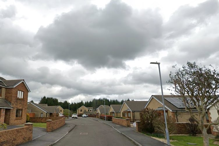 Houses at the Waungoch estate next to Brynteg Yard, Upper Tumble