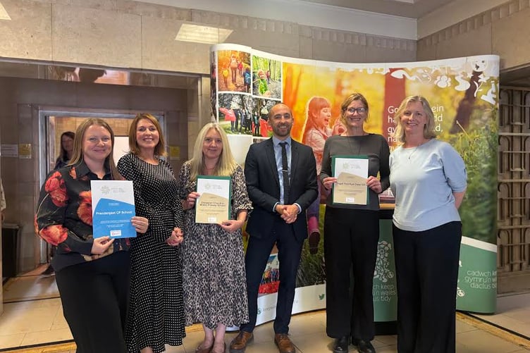 Prendergast CP School in Pembrokeshire is celebrating after winning the Matt Bunt Award for Eco-Schools Excellence at this year’s Tidy Wales Awards.