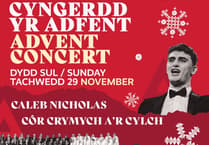 Caleb Nicholas and Côr Crymych a’r Cylch to perform at Advent concert