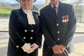 Watch Manager Jeremy Lees of Tenby Fire Station has been recognised for his ‘Outstanding Service to the Community’