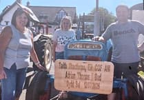Family's tractor run raises £5,927.50 for Glangwili Hospital