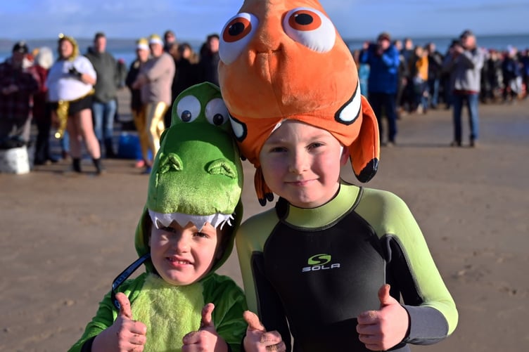 The 2026 Tenby Boxing Day Swim will have an 'all things seaside' fancy dress theme (Photo by Gareth Davies Photography)