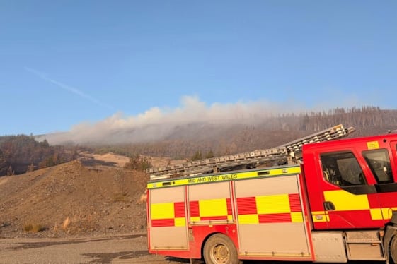 wildfires west wales