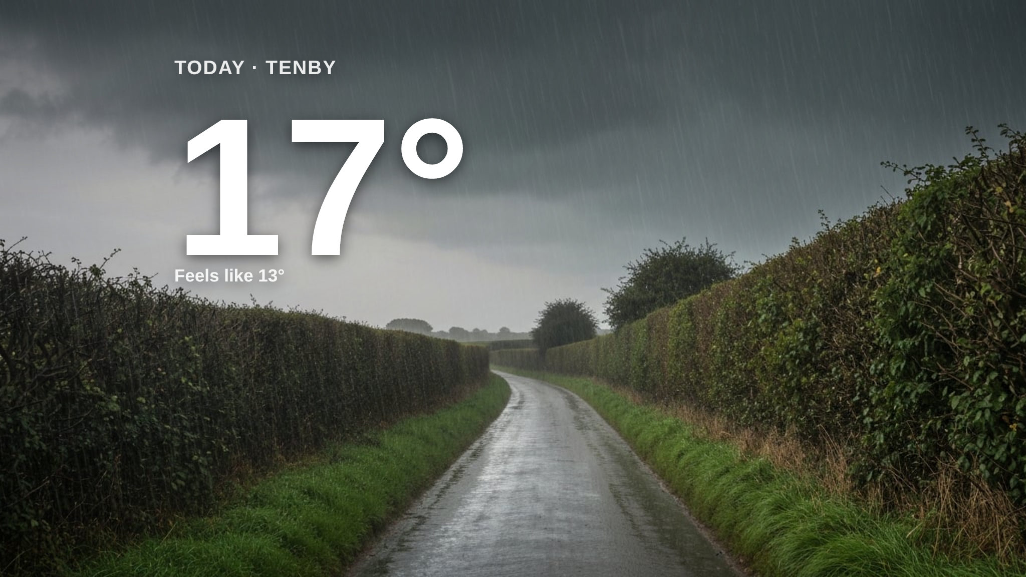 Heavy rain for Tenby today - here's your Monday forecast