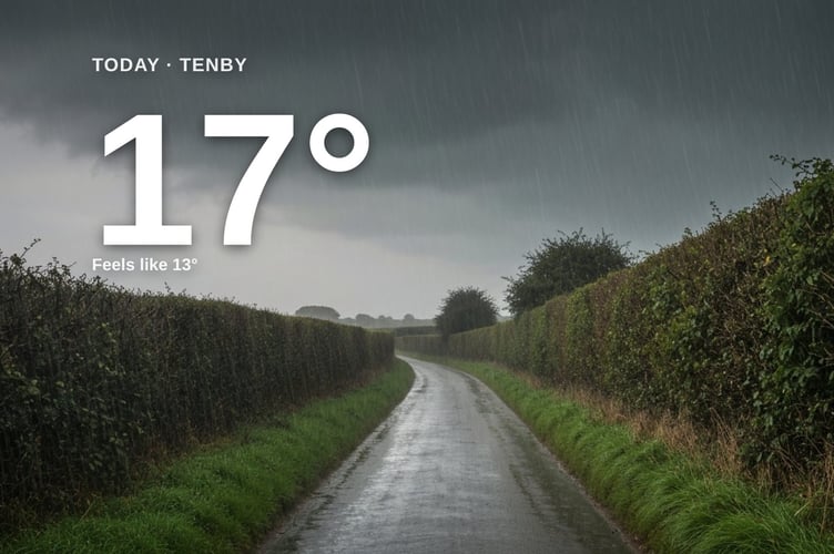 Tenby weather: heavy rain Monday with rain expected and a high of 16°C