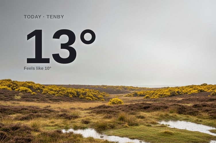 Tenby weather: cloudy Monday with rain expected and a high of 13°C