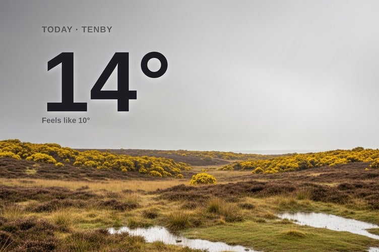Tenby weather: cloudy Tuesday with rain expected and a high of 13°C