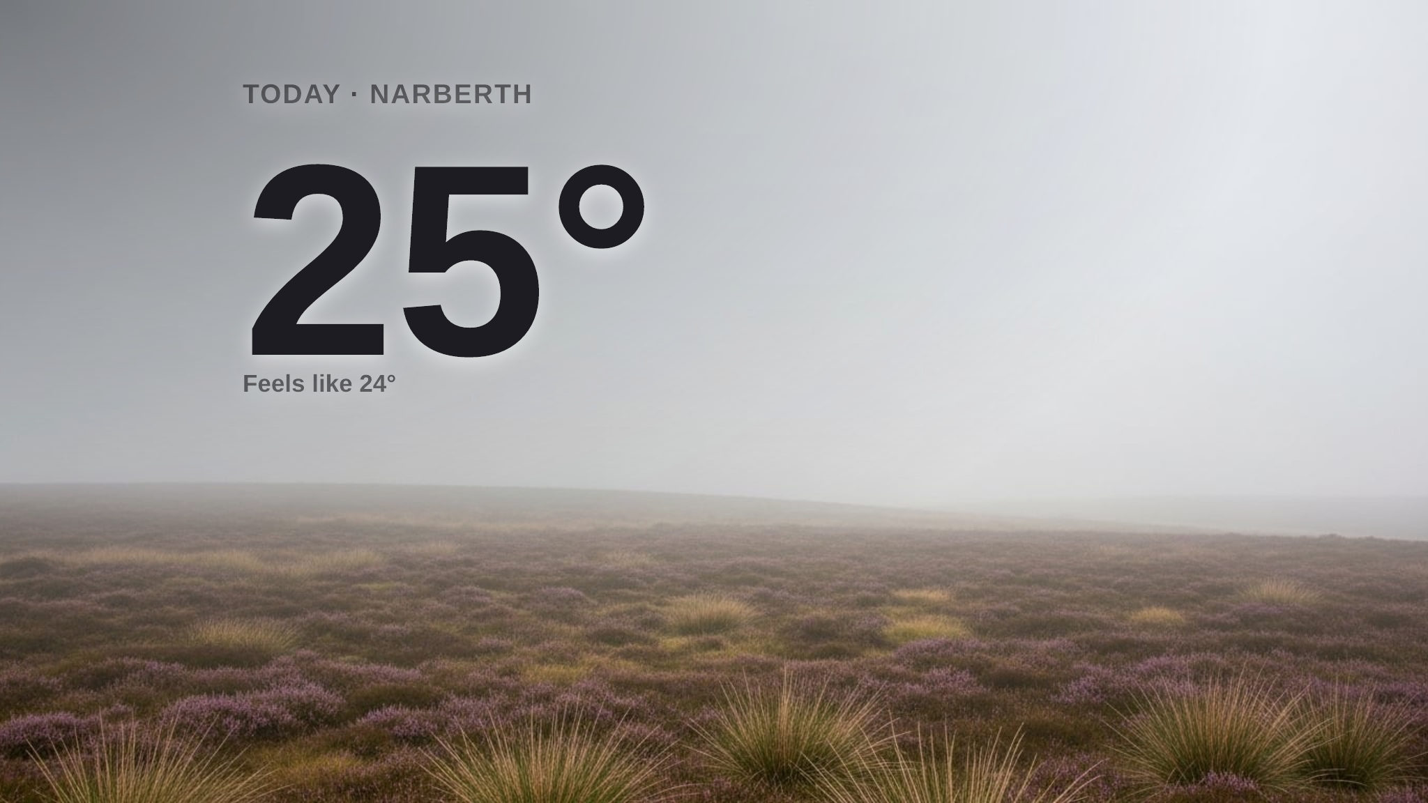 Fog rolls in for Narberth today - here's what to expect