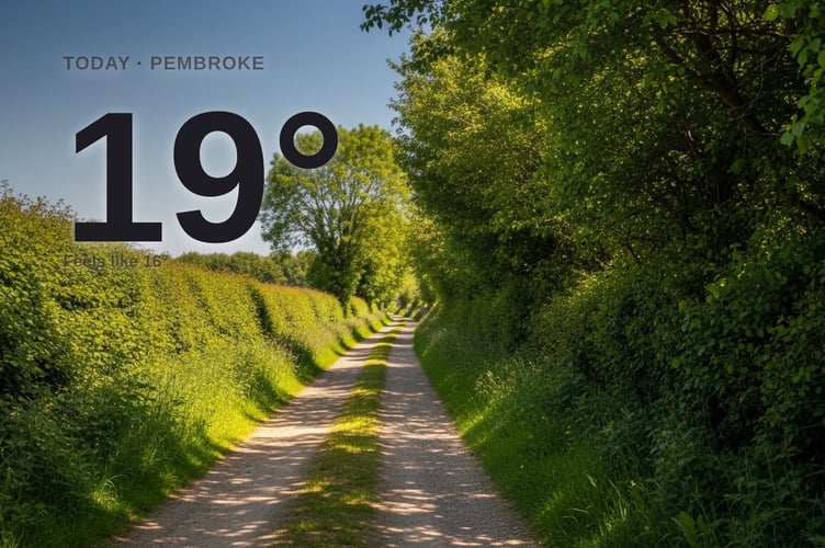Pembroke weather: sunny Friday with little chance of rain and a high of 19°C