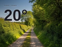 Tenby: sunny day, high of 20°C