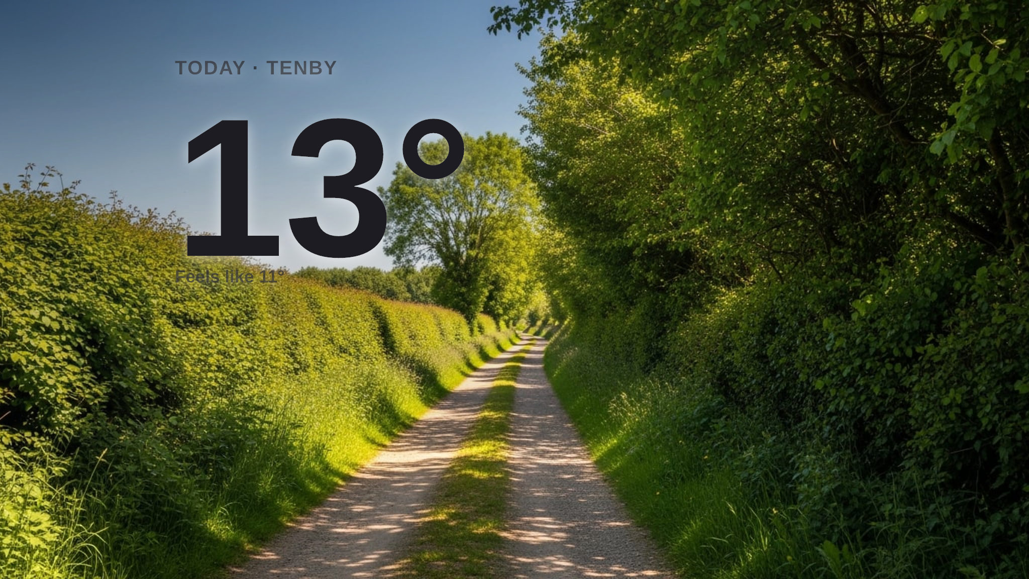 Sunshine and warmth for Tenby today - here's what to expect