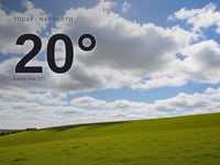 Narberth weather: partly cloudy, 20°C high on Saturday