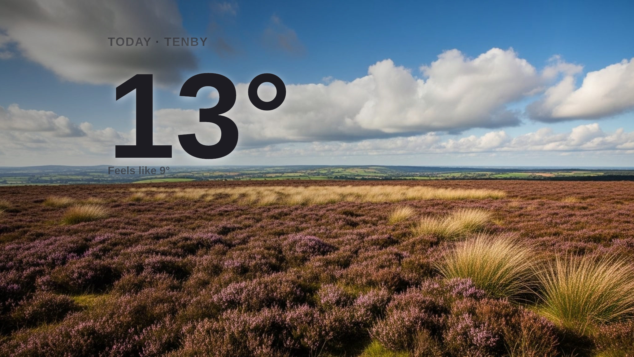 Rain on the way for Tenby today - here's your Sunday forecast