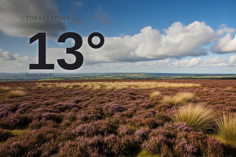 Tenby weather: partly cloudy Sunday with rain expected and a high of 13°C