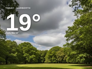 Narberth weather: cloudy, 19°C high on Friday